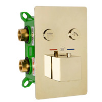 Душевая система REA DAVIS GOLD с термостатом + BOX скрытого монтажа