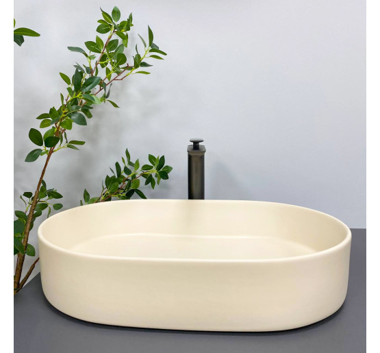 Умивальник (раковина) VBI VERONA 70 BEIGE MATT накладний