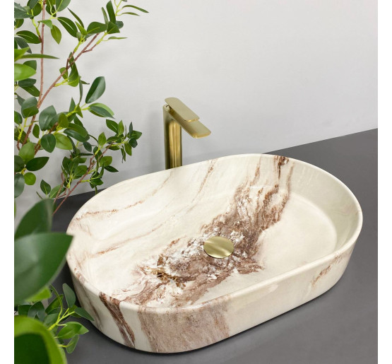 Умывальник (раковина) VBI VERONA 60 ONYX GLOSSY накладной