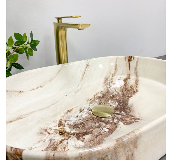 Умывальник (раковина) VBI VERONA 60 ONYX GLOSSY накладной