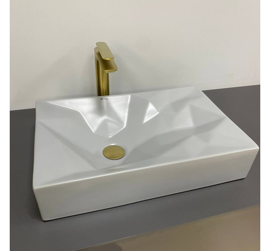 Умивальник (раковина) VBI TROIA M GREY MATT накладний