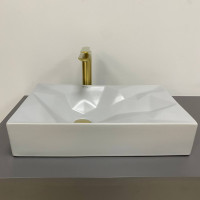 Умивальник (раковина) VBI TROIA M GREY MATT накладний