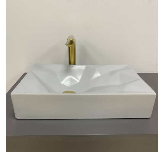 Умивальник (раковина) VBI TROIA M GREY MATT накладний