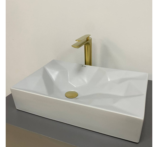 Умивальник (раковина) VBI TROIA M GREY MATT накладний