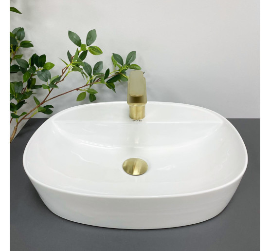 Умывальник (раковина) VBI AGORDO M WHITE накладной