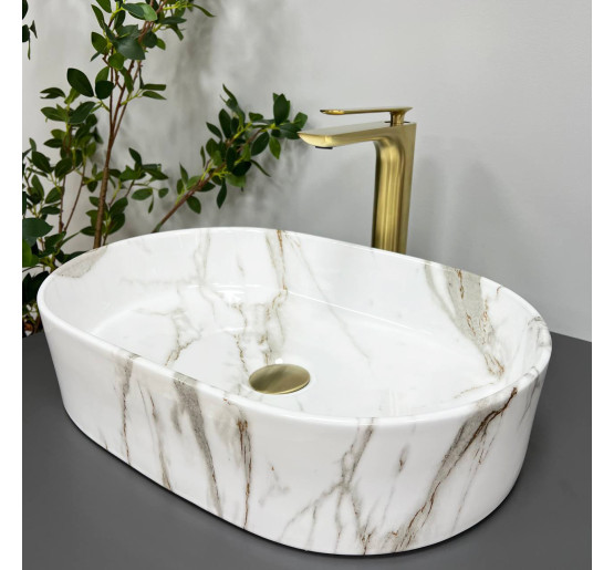 Умивальник (раковина) VBI VERONA 50 AIAX GLOSSY накладний