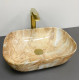 Умывальник (раковина) VBI RAVENNA BROWN ONYX GLOSSY накладной