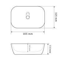 Умивальник (раковина) VBI RAVENNA BROWN ONYX GLOSSY накладний