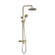 Душовий гарнітур VBI MILANO BRUSHED GOLD з термостатом і виливом