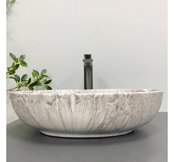 Умывальник (раковина) VBI LIVORNO STONE MATT накладной