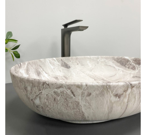 Умывальник (раковина) VBI LIVORNO STONE MATT накладной