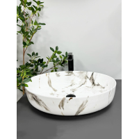 Умивальник (раковина) VBI UDINE CARRARA GLOSSY накладний