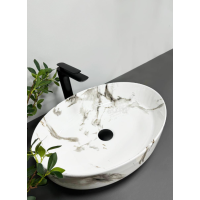 Умывальник (раковина) VBI UDINE CARRARA GLOSSY накладной