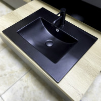 Умивальник (раковина) VBI FERRARA 60 BLACK MATT врізний