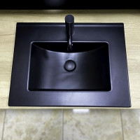 Умивальник (раковина) VBI FERRARA 60 BLACK MATT врізний