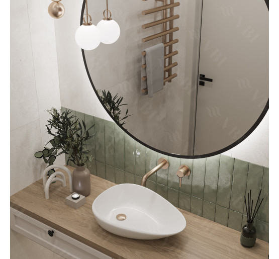 Умивальник (раковина) VBI TRENTO 55 WHITE накладний