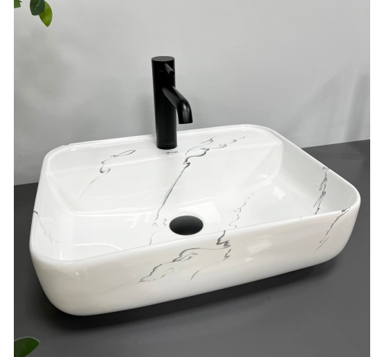 Умывальник (раковина) VBI RAGUSA MARMO GLOSSY накладной