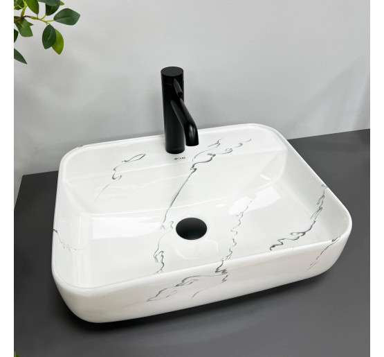 Умывальник (раковина) VBI RAGUSA MARMO GLOSSY накладной