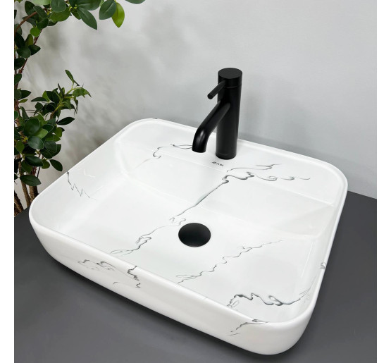 Умывальник (раковина) VBI RAGUSA MARMO GLOSSY накладной