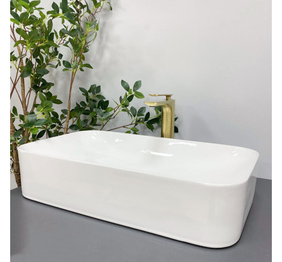 Умывальник (раковина) VBI TREVI WHITE накладной