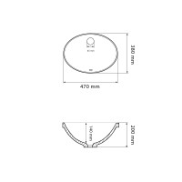 Умивальник (раковина) VBI MONZA WHITE врізний