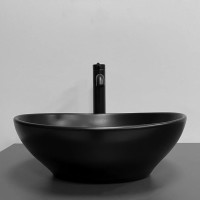 Умивальник (раковина) VBI PARMA BLACK MATT накладний