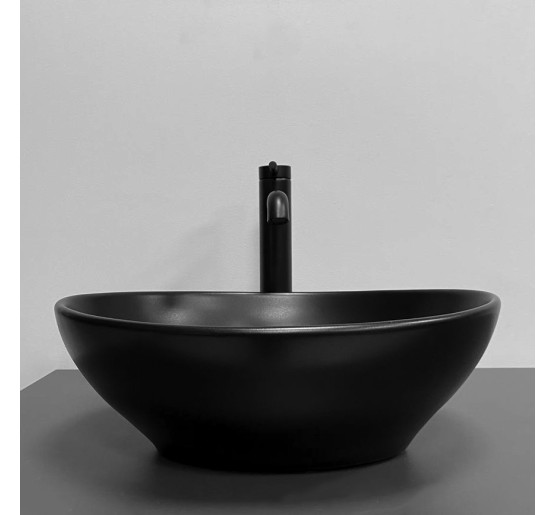 Умивальник (раковина) VBI PARMA BLACK MATT накладний