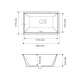 Умивальник (раковина) VBI MERANO M WHITE врізний