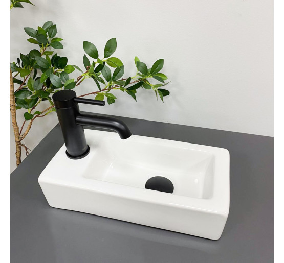 Умивальник (раковина) VBI KOMO R WHITE накладний підвісний