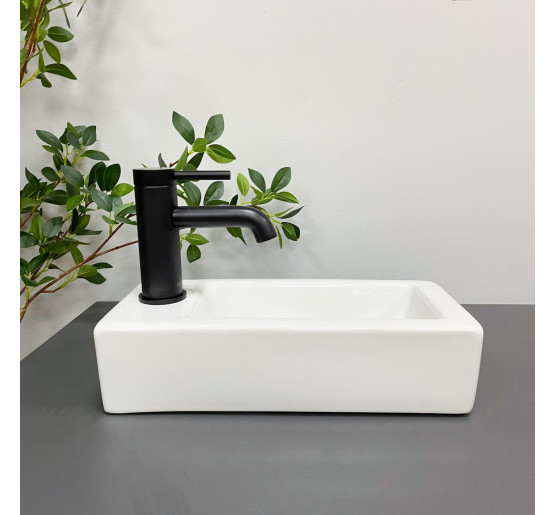 Умивальник (раковина) VBI KOMO R WHITE накладний підвісний