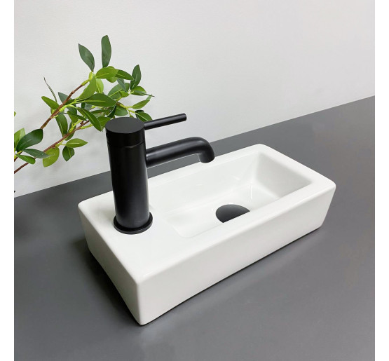 Умивальник (раковина) VBI KOMO R WHITE накладний підвісний