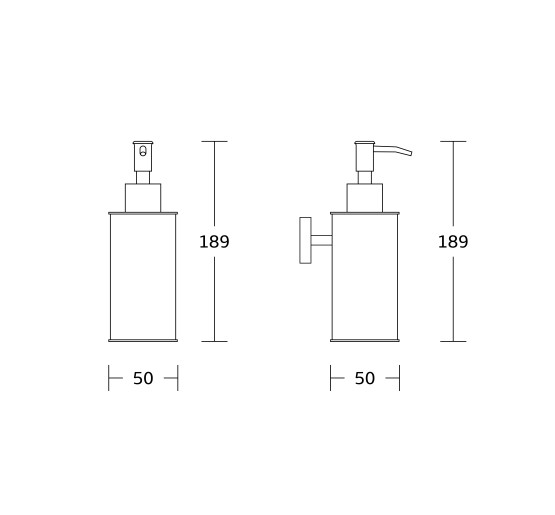 Дозатор для жидкого мыла VBI QUADRO GOLD