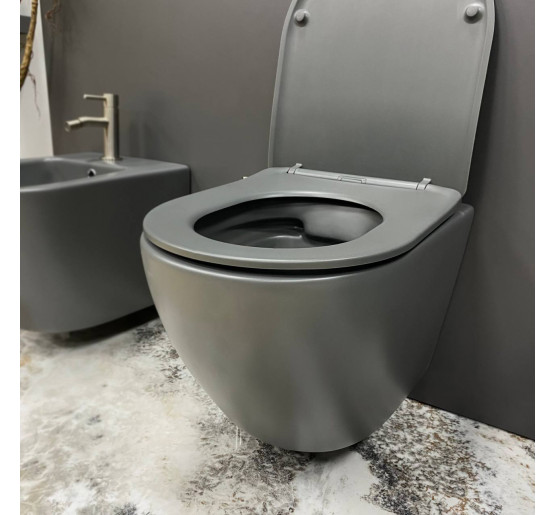 Підвісний унітаз VBI VULCANO GREY MATT
