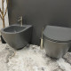 Підвісний унітаз VBI VULCANO GREY MATT