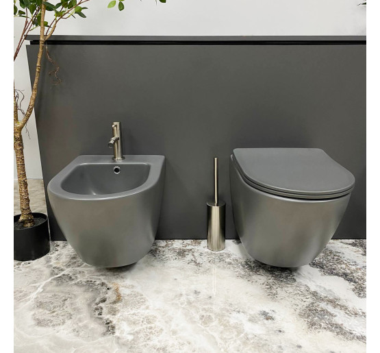 Підвісний унітаз VBI VULCANO GREY MATT