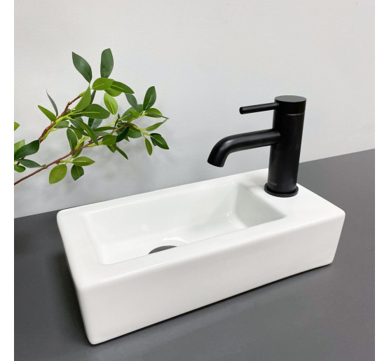 Умивальник (раковина) VBI KOMO L WHITE накладний підвісний