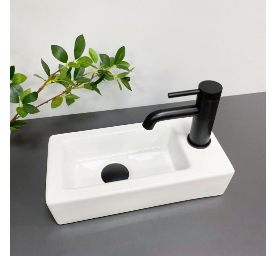 Умивальник (раковина) VBI KOMO L WHITE накладний підвісний