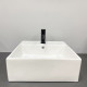 Умивальник (раковина) VBI TERAMO WHITE накладний підвісний