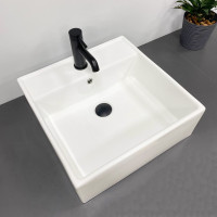 Умивальник (раковина) VBI TERAMO WHITE накладний підвісний