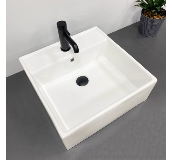 Умивальник (раковина) VBI TERAMO WHITE накладний підвісний