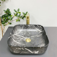 Умивальник (раковина) VBI ALGHERO BLACK ONYX MATT накладний