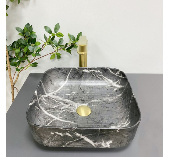 Умивальник (раковина) VBI ALGHERO BLACK ONYX MATT накладний