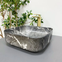 Умивальник (раковина) VBI ALGHERO BLACK ONYX MATT накладний