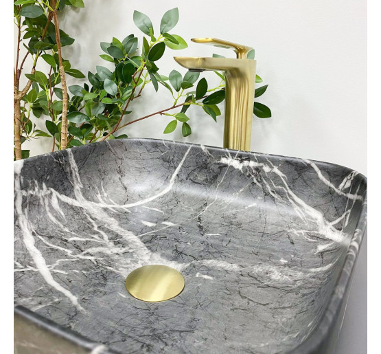 Умивальник (раковина) VBI ALGHERO BLACK ONYX MATT накладний