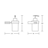 Дозатор для жидкого мыла VBI NEPTUNE CHROME