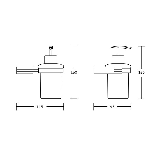 Дозатор для жидкого мыла VBI NEPTUNE CHROME