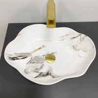 Умивальник (раковина) VBI FALERIA CARRARA GLOSSY накладний