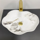 Умивальник (раковина) VBI FALERIA CARRARA GLOSSY накладний
