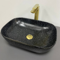 Умивальник (раковина) VBI RAVENNA SPACE BLACK MATT накладний