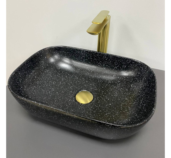 Умивальник (раковина) VBI RAVENNA SPACE BLACK MATT накладний